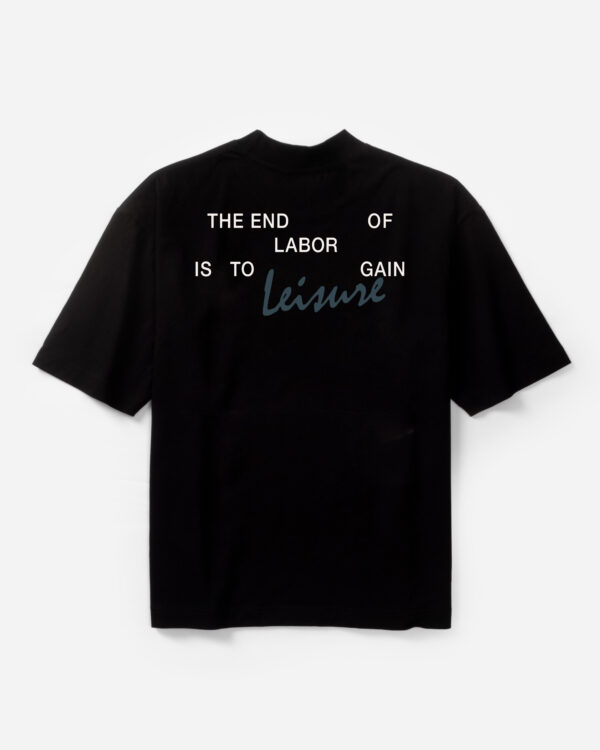 Cover - Leisure - Back - Black Leisure Tees
